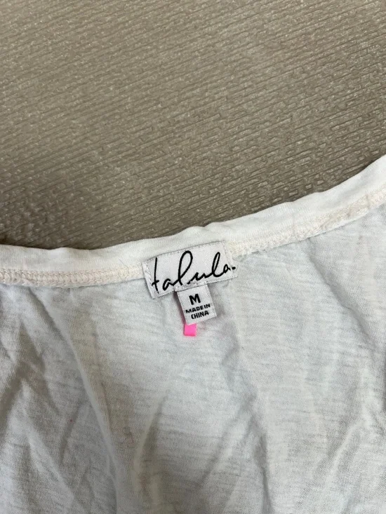 Talula White Racerback Tank - Picture 3 of 6